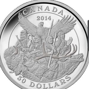 2014 RCM $30 Canadian Monuments: National Aboriginal Veterans Monument Coin